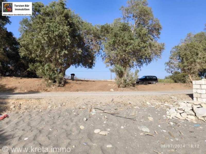 Kokkinos Pyrgos Kreta, Kokkionos Pirgos Äußerst seltenes Baugrundstück direkt am Meer zu verkaufen Grundstück kaufen